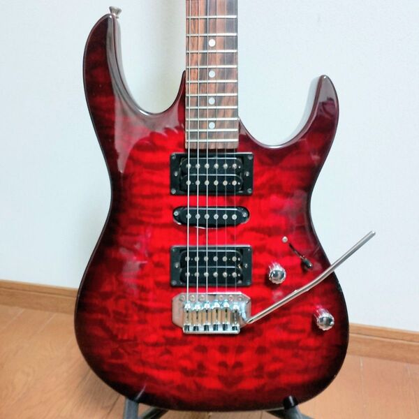 Ibanez GIO GRX-70QA TRB エレキギター 弦は新品!