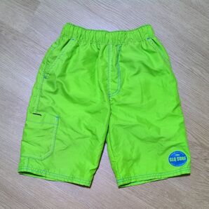 【中古】SLO SURF ハーフパンツ グリーン 海パン 水着 こども キッズ