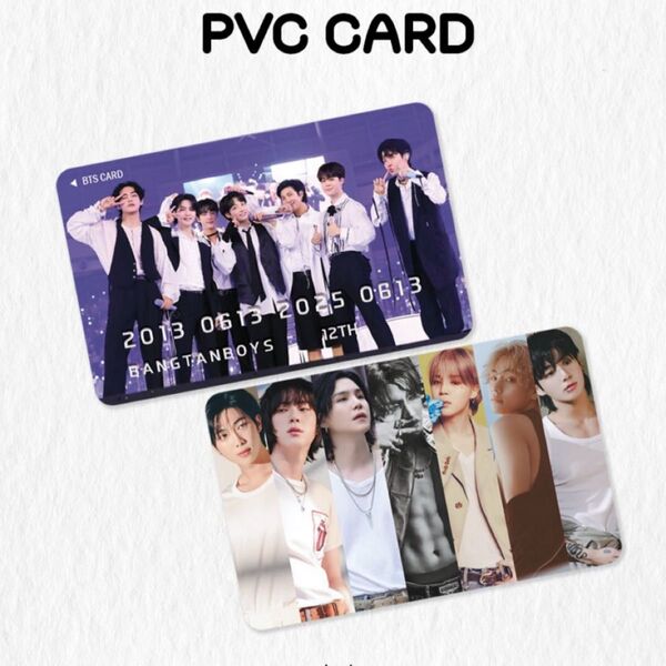 BTS FESTA 12周年記念 PVCカード トレカ RM JIN SUGA J-HOPE JIMIN V JUNGKOOK