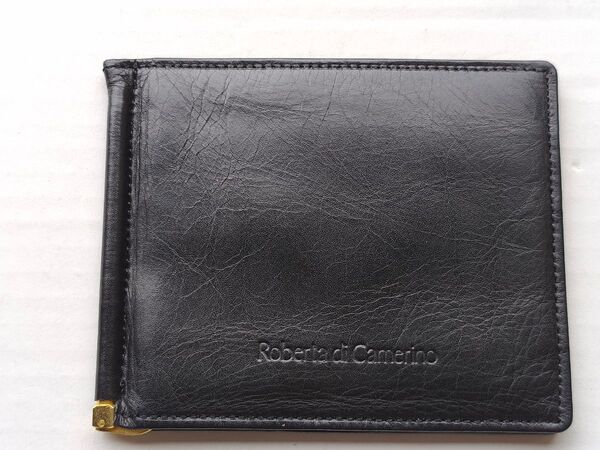 Roberta di Camerino マネークリップ 折り財布 札バサミ 本革
