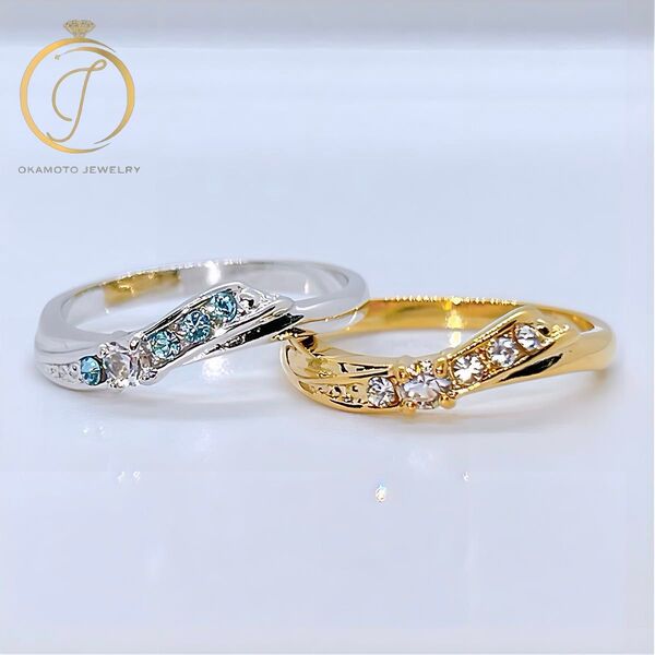 【新デザイン】Milky Way Ring. (ピンキーリング可) ダイヤモンド 指輪 リング シルバー ゴールド ピンクゴールド