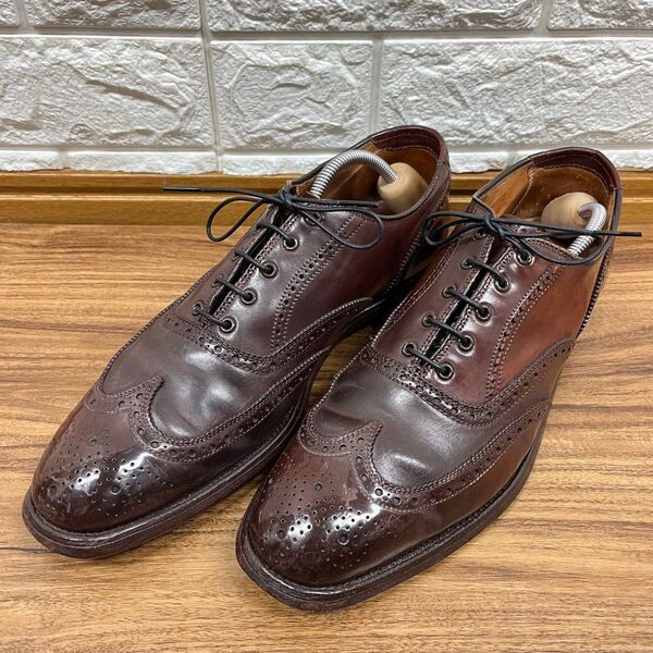 ブルックスブラザーズ ALDEN オールデン シェルコードバン ウイングチップ 9 1/2 レザーシューズ 革靴 馬革