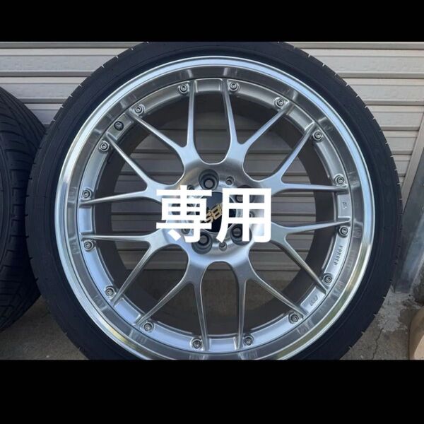 【美品】BBS ホイール 20インチ 4本セット タイヤ付き ミニバン 車 ホイル yokohama ビービーエス