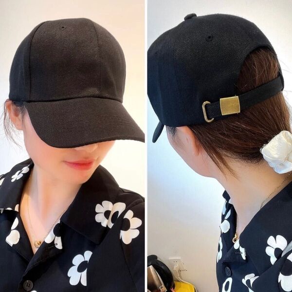 帽子 UVカット キャップ ブラック 黒 無地 男女兼用 メンズ レディース シンプル つば長 韓国 ユニセックス 日除け