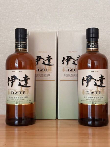 ニッカウイスキー伊達 700ml 箱付き 2本セット ニッカ ウイスキー