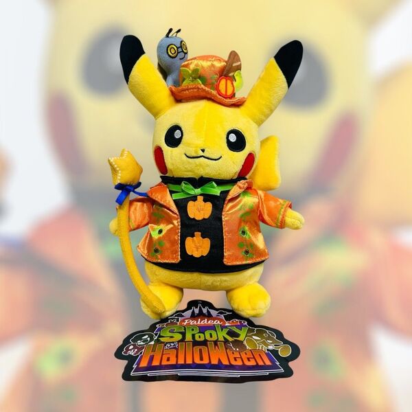 【タグ付き】ポケセン限定 Paldea Spooky ハロウィン ピカチュウ ポケモンセンター ぬいぐるみ