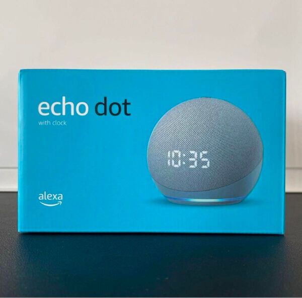 Echo Dot 第4世代 時計付きスマートスピーカー ライトブルー