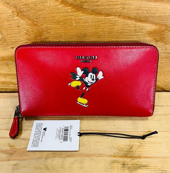 COACH DISNEY 長財布 アコーディオン ウォレット ミッキーマウス