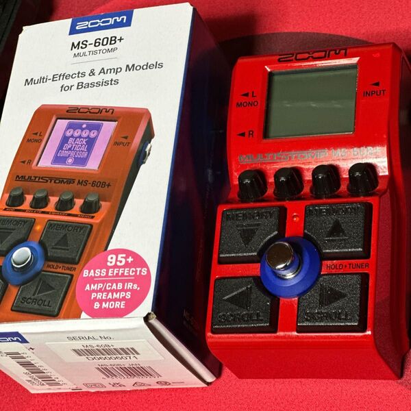 【美品】ZOOM MS-60B+ マルチエフェクター 本体 箱付き