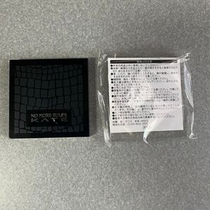 ★【KATE ケイト】両面 コンパクト ミラー スクエア 黒色