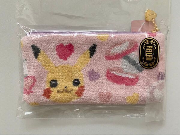 【新品】ラブラリーバイフェイラー ポケモンラブリーコスメ フラットポーチ ピカチュウ フェイラー