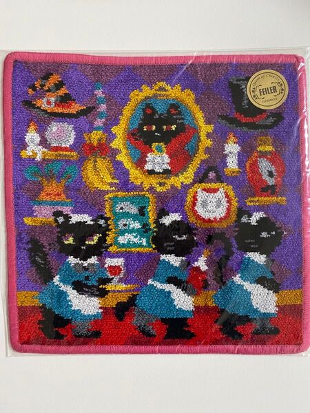 【新品】ラブラリーバイフェイラー ★ ミステリーネコホテル FEILER ハロウィン ★ハンカチ フェイラー タオル 猫