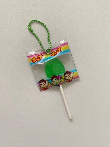 【新品】ペコちゃん ポップキャンディ ミニチュアキーホルダー タイトー限定品 ペコちゃんポップキャンディ 不二家 グリーン