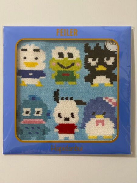 【新品】フェイラー サンリオ はぴだんぶい FEILER ハンカチ ハンドタオル ケロッピ タキシードサム ポチャコ ハンギョドン