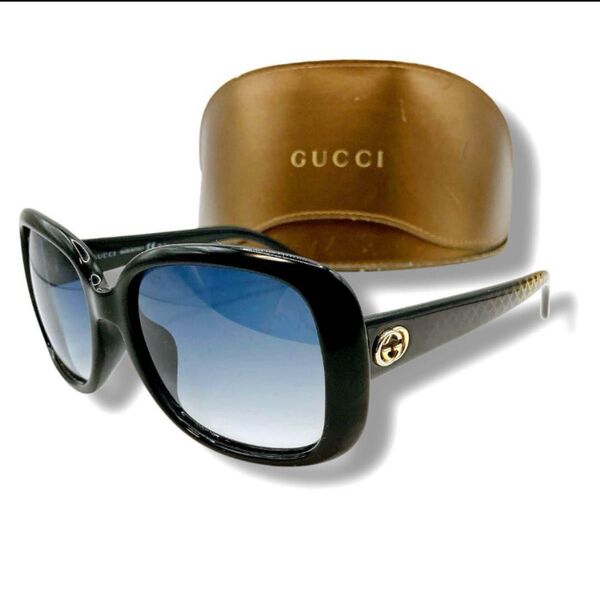 GUCCI グッチ サングラス インターロッキング GGスプリーム ブラック 総柄 度なし 正規品 GG3592 専用ケース付き