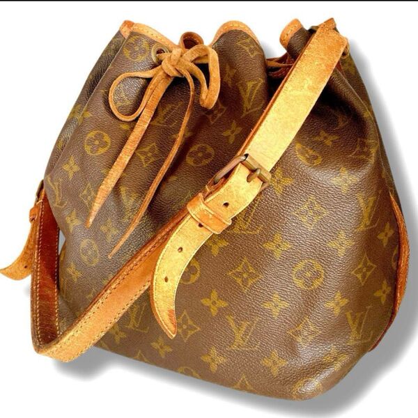 LOUIS VUITTON ルイヴィトン ショルダーバッグ 巾着 プチ ノエ モノグラム ヴィンテージ 型番 M42226 正規品
