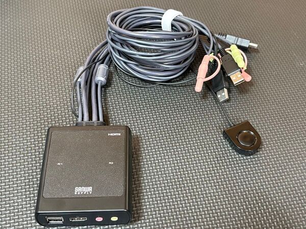 サンワダイレクト KVMスイッチ HDMI 2台 周辺機器 切替機