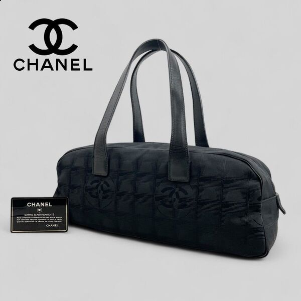 ■CHANEL■ ニュートラベルライン ミニボストンバッグ カード付 シャネル