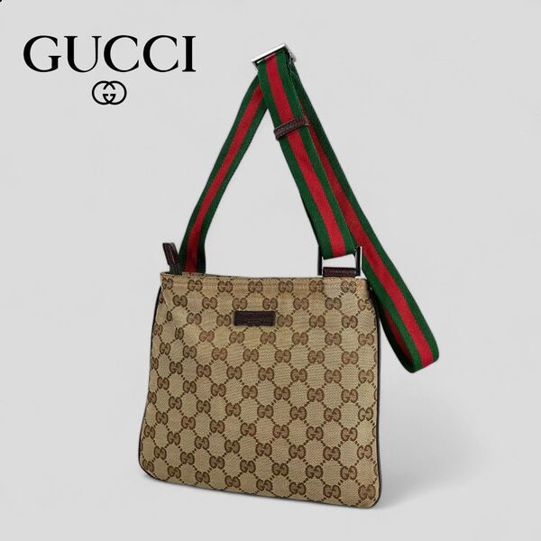 ■GUCCI GG柄■ グッチ シェリーライン ショルダーバッグ GGキャンバス