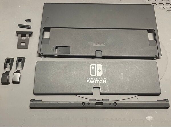 【中古品】Nintendo Switch 有機EL本体バックパネル+スタンド+その他