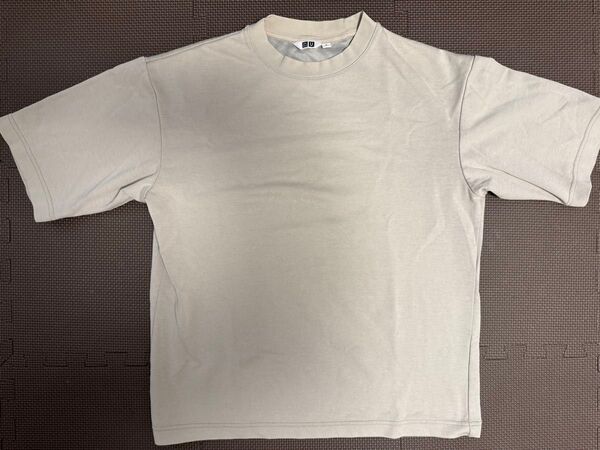 ユニクロ エアリズムコットン オーバーサイズTシャツ M ライトグレー