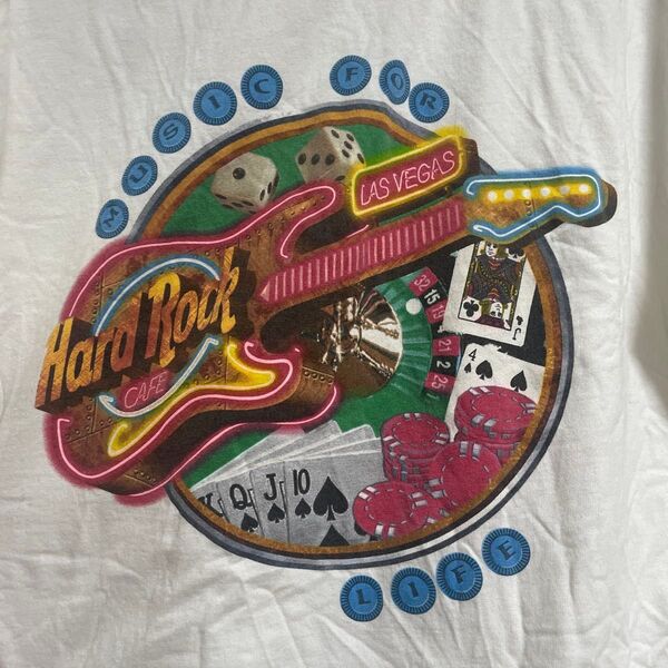 Hard Rock Cafe ハードロックカフェ LAS VEGAS ラスベガス Tシャツ 白