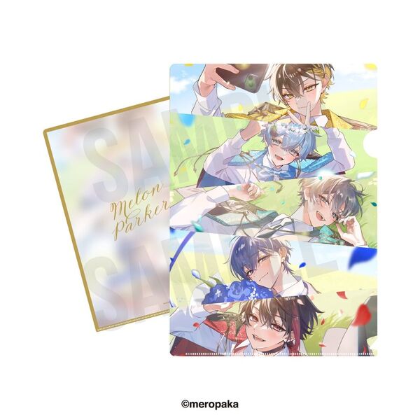 【5人】めろぱか 全員 クリアファイル 4周年記念ver. 花