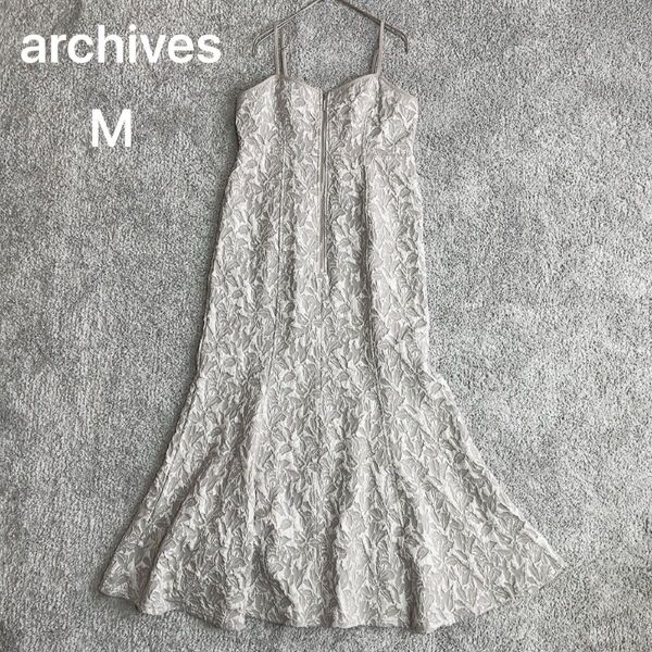 archives ロングキャミワンピース マーメイドスカート M グレージュ