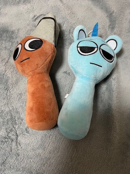 新品 Sprunki Plush ブラッド スカイ ぬいぐるみ キャラクター ホラー音楽ゲーム 2点