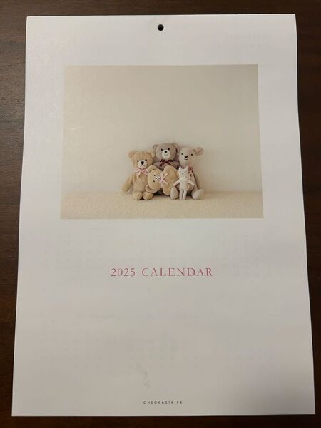 新品未使用☆チェックアンドストライプ 2025年C&S 壁掛けカレンダー♪CHECK&STRIPE