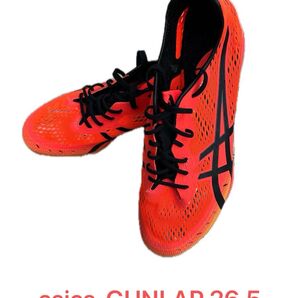 【応援割引可】asics 陸上 スパイク GUNLAP 26.5 状態良好