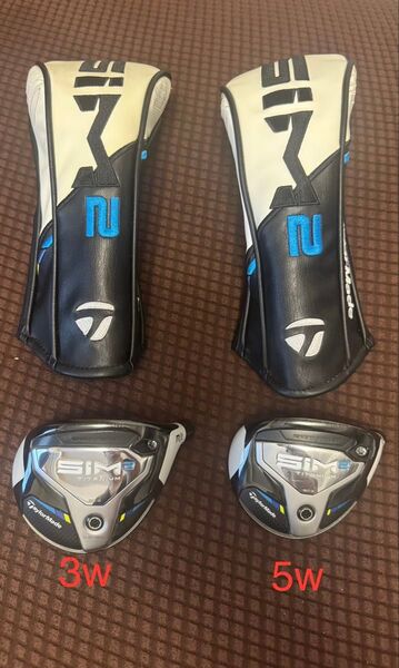 美品 TaylorMade SIM2 3W 5W ヘッド 2個セット テーラーメイド チタンツイストフェース