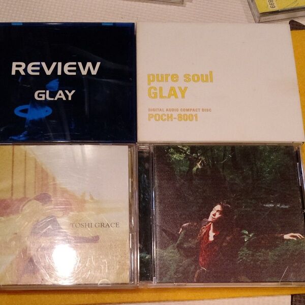 GLAY pure soul/ REVIEW TOSHI GRACE /碧い宇宙の旅人CD 4枚おまとめ