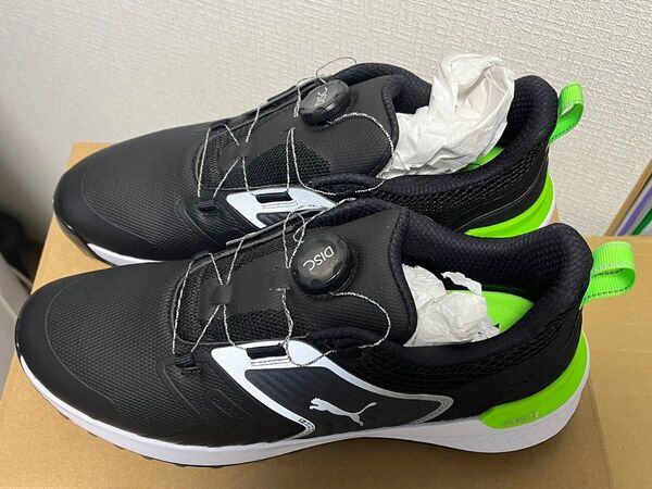 PUMA ゴルフシューズ DISC メンズ 29cm ブラック