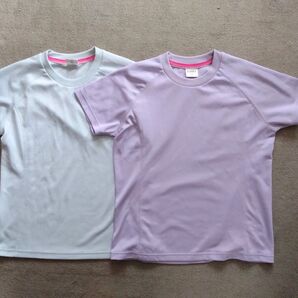 IGNIO 半袖Tシャツ 2枚セット 水色、紫色 シンプル