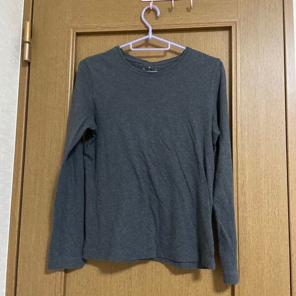 無印良品 長袖 Tシャツ ロンT Mサイズ チャコールグレー