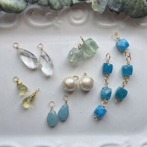 (天然石)ペアチャームセット⑲