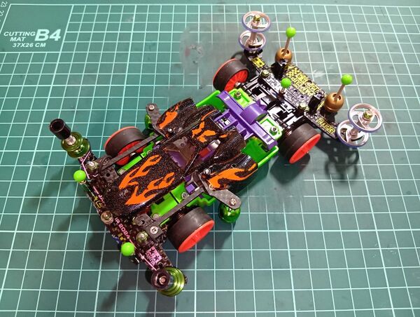 ミニ四駆 完成品 MSフレキ アスチュートカスタム多数