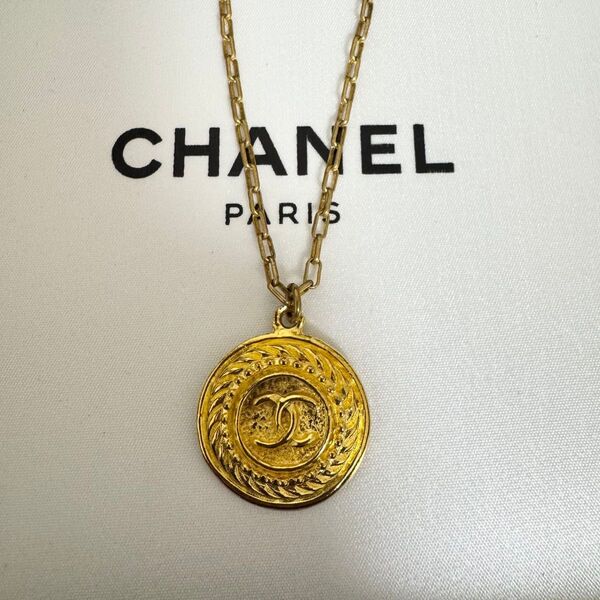 CHANEL シャネル ネックレス ゴールド ココマーク ヴィンテージ サークル ラウンド アクセサリー