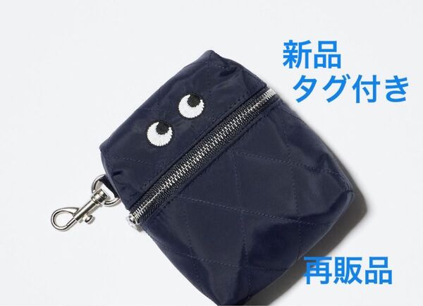 ユニクロ アニヤハインドマーチ パッカブルバッグ エコバッグ ネイビー UNIQLO【新品タグ付き】