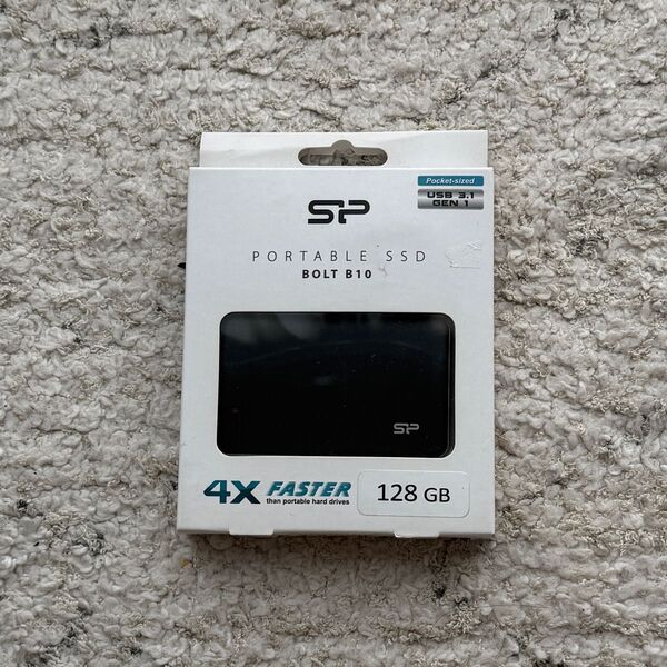 【新品/未開封】シリコンパワー USB3.0ポータブルSSD SP128GBPSDB10SBK 128GB