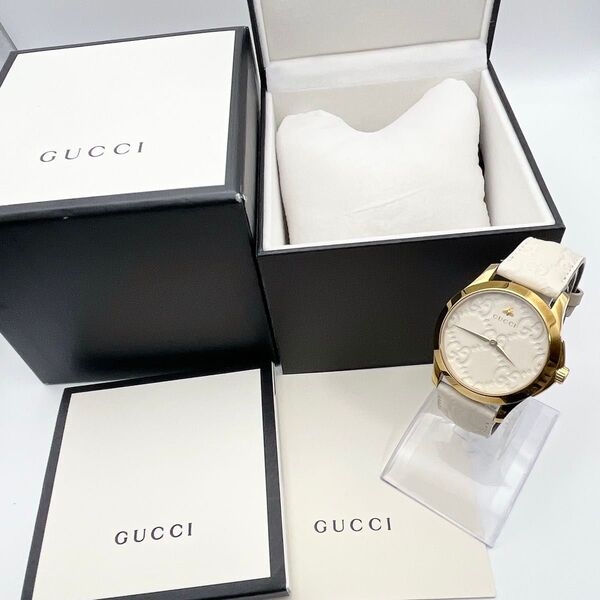 グッチ GUCCI 126.4/YA1264094 Gタイムレス クォーツ メンズ 箱付き