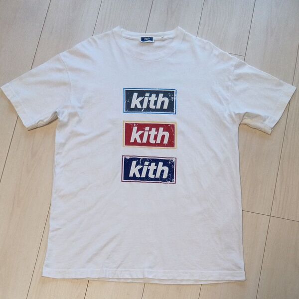 KITH (キス) / Stacked Vintage Tee / 半袖Tシャツ / ホワイト / サイズS