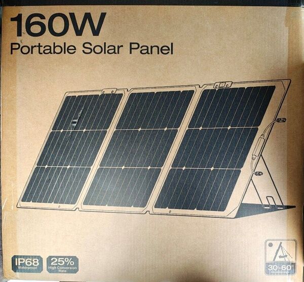 新品未開封/EcoFlow エコフロー 160W 片面ソーラーパネル Gen2 ソーラーチャージャー 太陽光発電