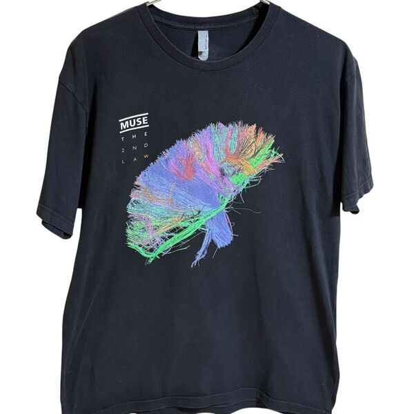 MUSE バンドTシャツ THE 2ND LAW ツアーT 2013年 黒 L〜XL相当