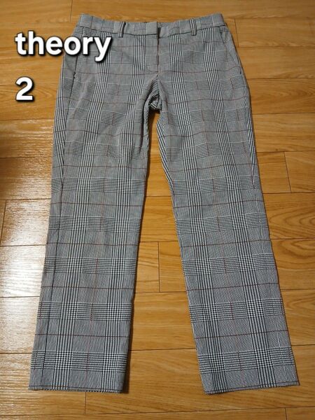 theory チェック柄 スラックス サイズ2