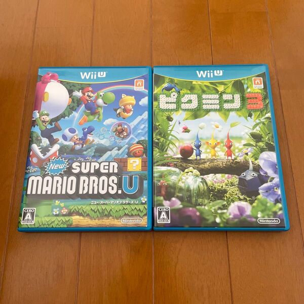 New スーパーマリオブラザーズ・U Wii U ピクミン3 2点セット