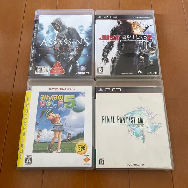 PS3ゲーム4本セット(アクション・ゴルフ・RPG)