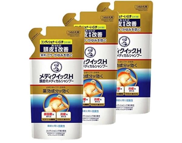 【49】メディクイックH 頭皮のメディカルシャンプー つめかえ 詰替 用 280ml 3点セット【ロート製薬】