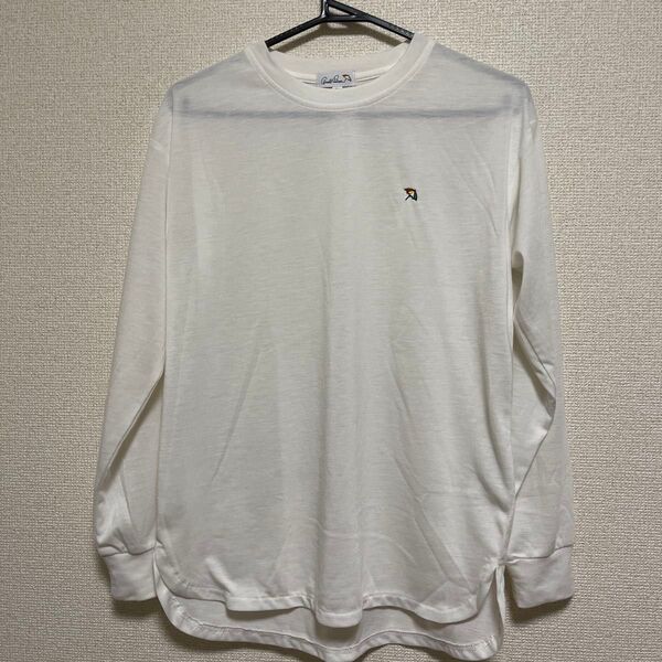 アーノルドパーマー 薄手長袖Tシャツ 長袖カットソー ロンT 白 S